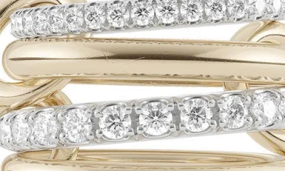Spinelli Kilcollin Halley Linked Diamond Ring In Gold