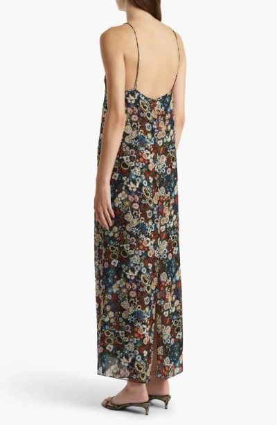 Khaite Taja Floral-print Silk-chiffon Maxi Dress In Multi