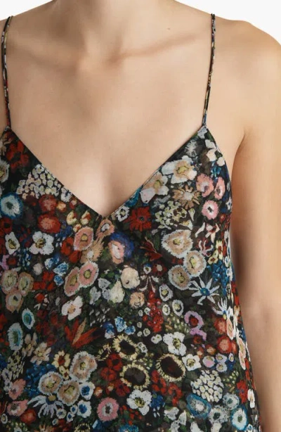 Khaite Taja Floral-print Silk-chiffon Maxi Dress In Multi