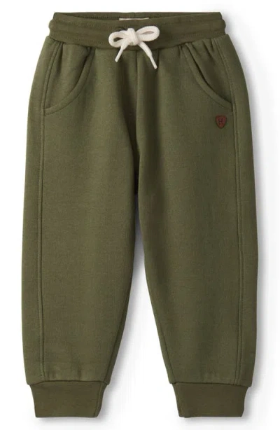 Hatley Forest Animals Slub Cotton T-shirt & Joggers Set In Blue