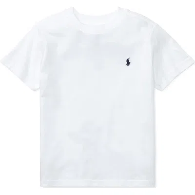 Polo Ralph Lauren Kids' Short Sleeve Cotton Jersey T-shirt In White