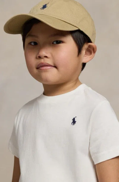 Polo Ralph Lauren Kids' Short Sleeve Cotton Jersey T-shirt In White