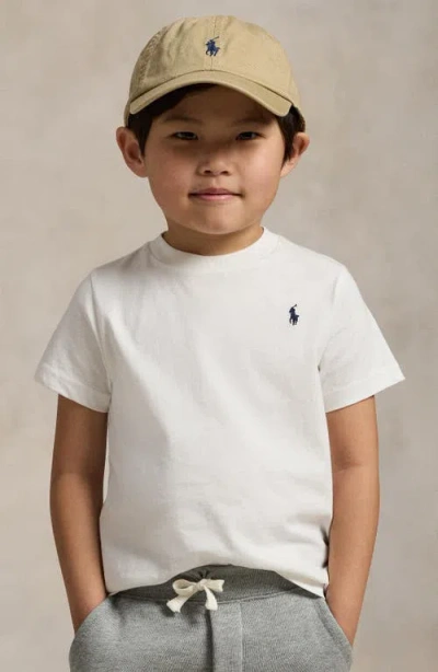 Polo Ralph Lauren Kids' Short Sleeve Cotton Jersey T-shirt In White