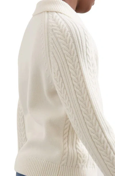 Reiss Kids' Evesham Polo Sweater In White