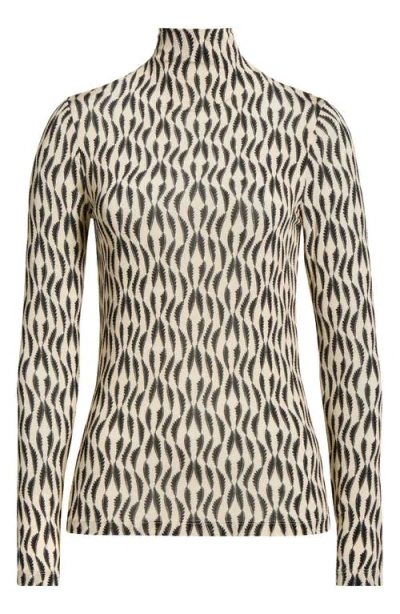 Ulla Johnson Aurelia Funnel Neck Jersey Top In Neutral