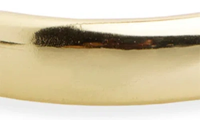 Argento Vivo Sterling Silver Polished Hoop Earrings In Gold