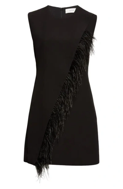 A.l.c . Beck Sleeveless Wool Blend Sheath Dress In Black