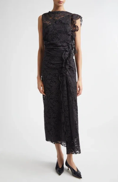 A.l.c . Astrid Lace Maxi Dress In Black
