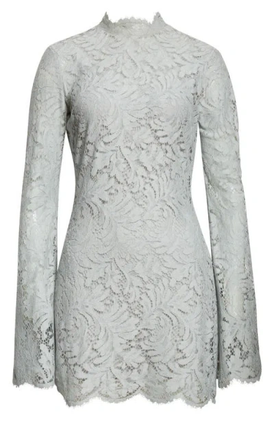 A.l.c . Eden Floral Lace Mock Neck Minidress In Blue