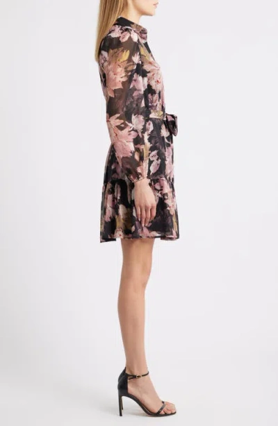 Anne Klein Printed Shirtdress In Multi