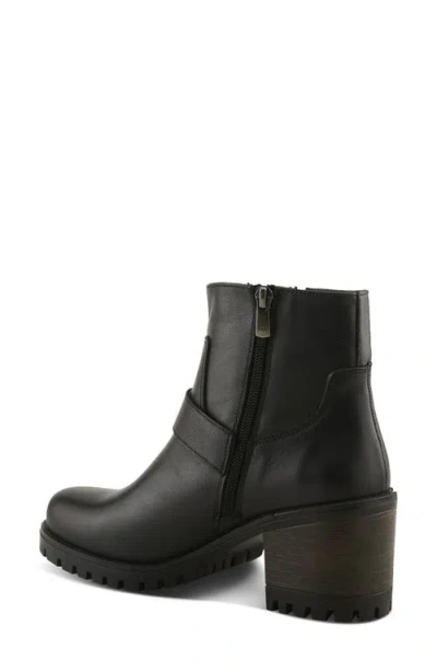 Spring Step Acco Block Heel Bootie In Black