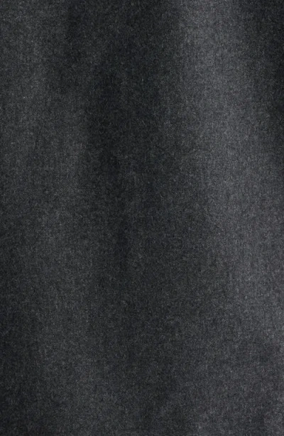 Frame Wool Blend Overshirt In Gray