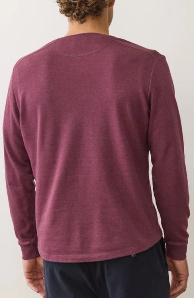 Marine Layer Pacifica Stretch Henley In Purple