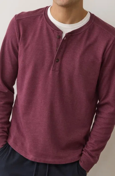 Marine Layer Pacifica Stretch Henley In Purple