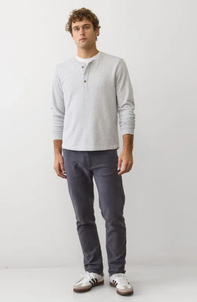 Marine Layer Pacifica Stretch Henley In Gray