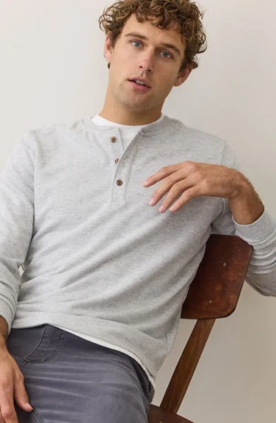Marine Layer Pacifica Stretch Henley In Gray