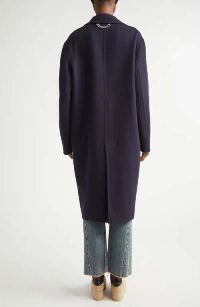 Stella Mccartney Iconic Wool Coat In Blue