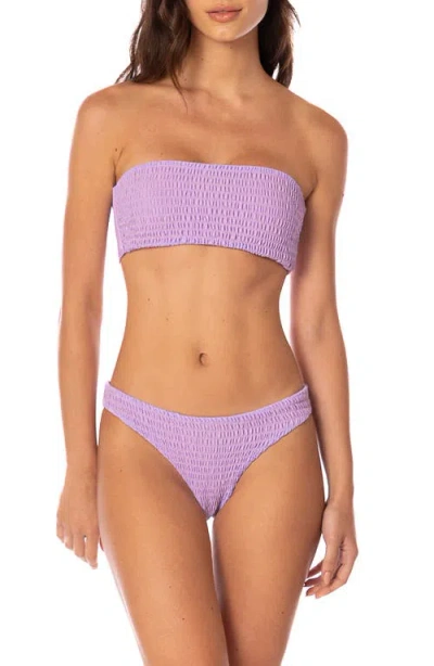 Maaji Purple Lavender Flirt Reversible Bikini Bottoms In Purple