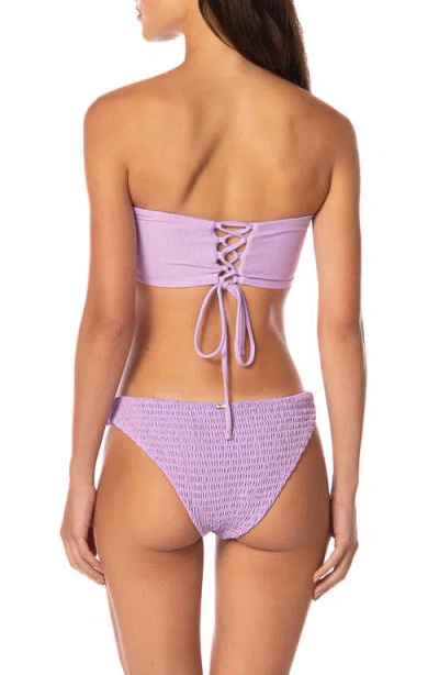 Maaji Purple Lavender Flirt Reversible Bikini Bottoms In Purple