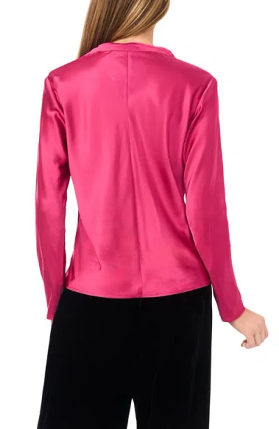 Ted Baker Amy Cowl Neck Satin Top In Pink