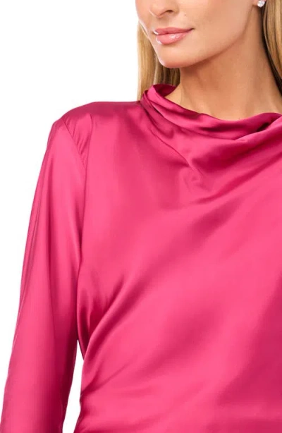 Ted Baker Amy Cowl Neck Satin Top In Pink
