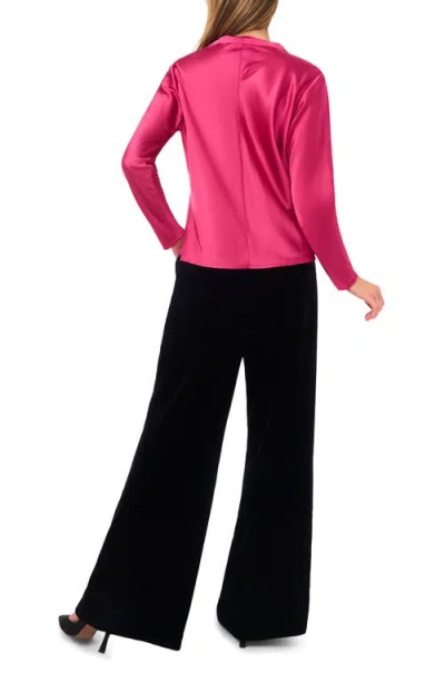 Ted Baker Amy Cowl Neck Satin Top In Pink