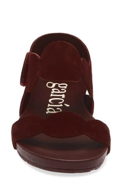 Pedro Garcia Jeanne Ankle Strap Sandal In Burgundy