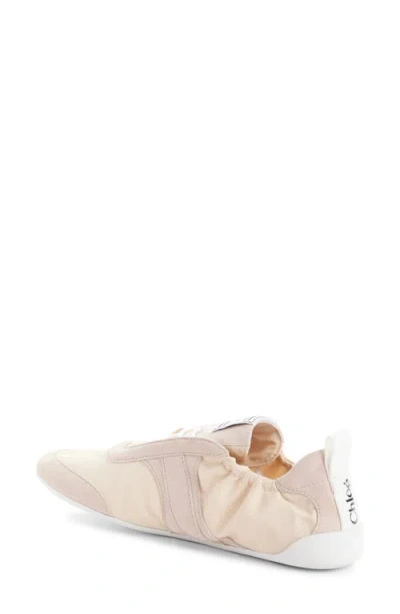 Chloé Stylish Kick Sneakers Featuring Contrast Sole In Pink