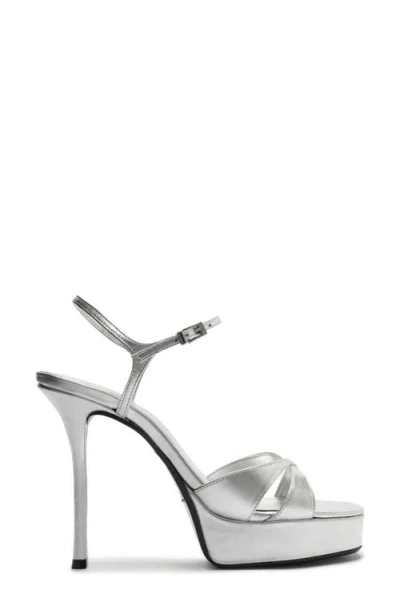 Schutz Maxine Ankle Strap Platform Sandal In Brown
