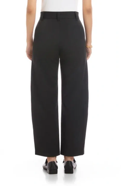 Fifteen Twenty Stevie High Waist Ankle Barrel Leg Pants In Black