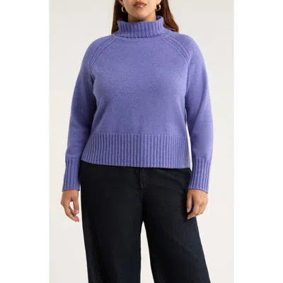 Seasalt Cornwall Basset Cove Merino Wool Blend Turtleneck Sweater In Blue