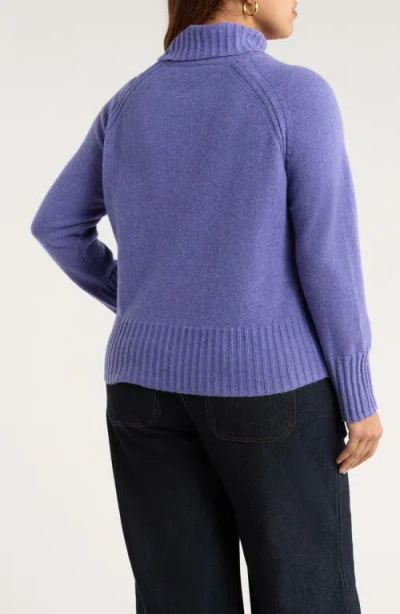 Seasalt Cornwall Basset Cove Merino Wool Blend Turtleneck Sweater In Blue