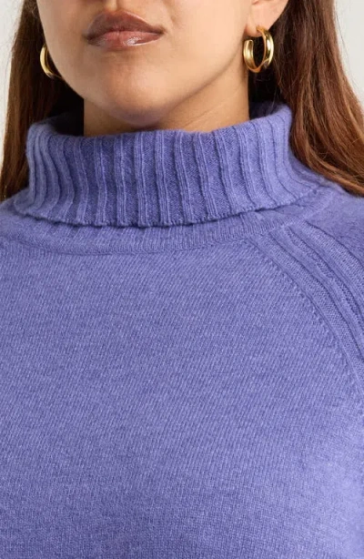 Seasalt Cornwall Basset Cove Merino Wool Blend Turtleneck Sweater In Blue