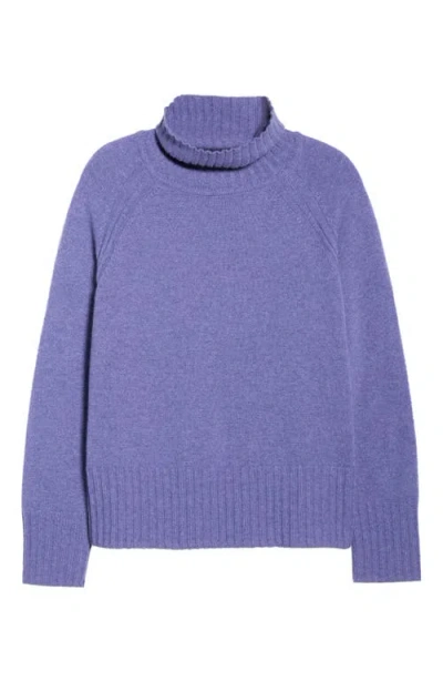 Seasalt Cornwall Basset Cove Merino Wool Blend Turtleneck Sweater In Blue