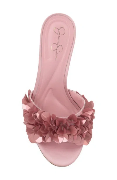 Jessica Simpson Women's Palora Slip-on Sequin Dress Sandals In Pink