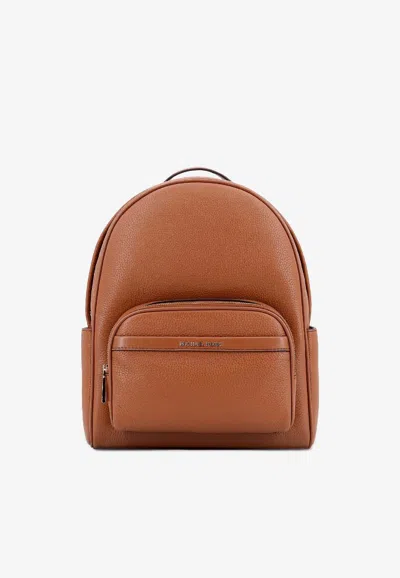Michael Kors Medium Bex Leather Backpack In Brown