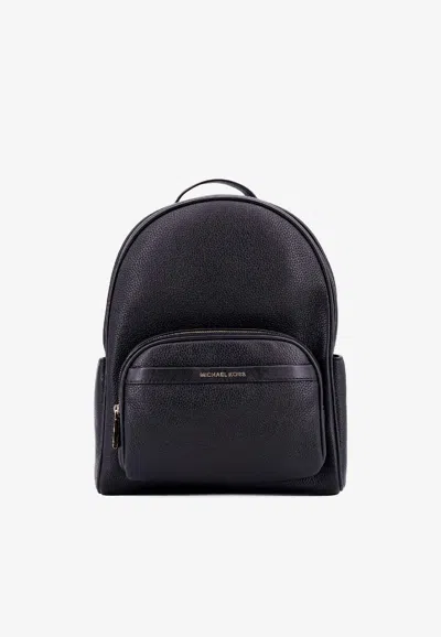 Michael Kors Medium Bex Leather Backpack In Black