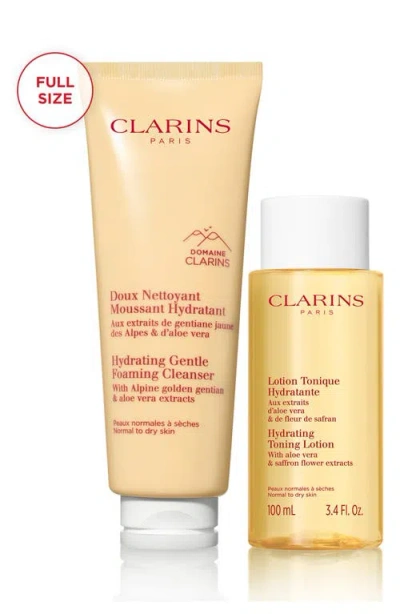 Clarins Hydrating Cleansing Skincare Set ($48 Value) In Transparent