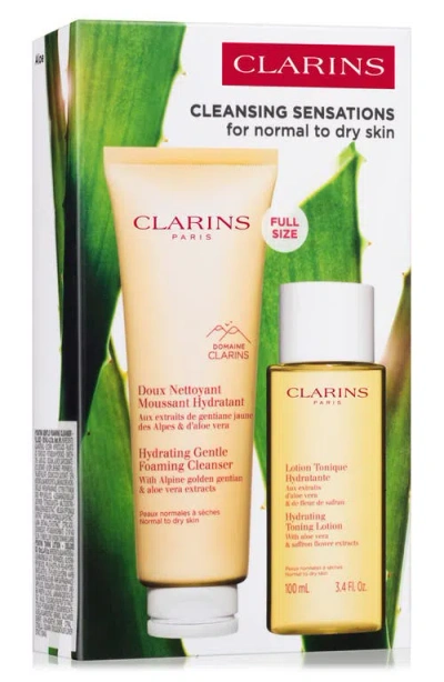 Clarins Hydrating Cleansing Skincare Set ($48 Value) In Transparent