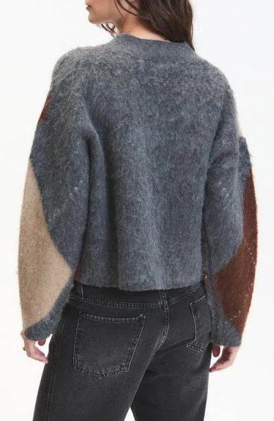 Deluc Micah V-neck Sweater In Gray