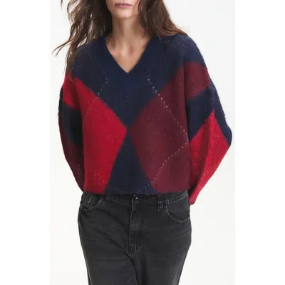 Deluc Micah V-neck Sweater In Multi