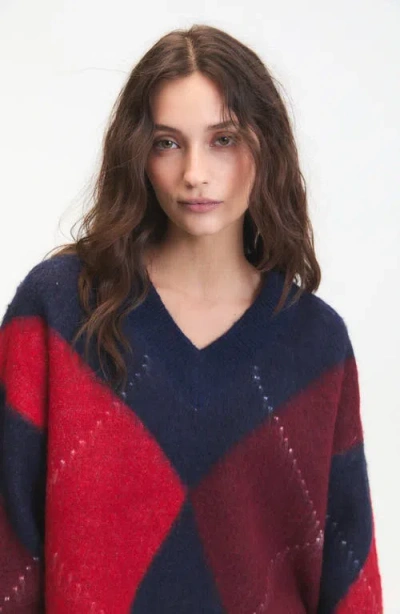 Deluc Micah V-neck Sweater In Multi