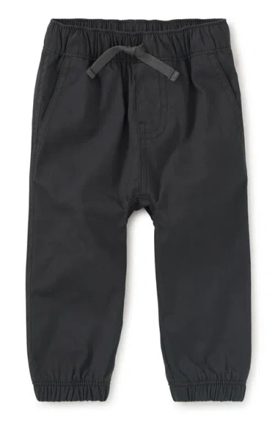 Tea Collection Woven Baby Joggers In Black