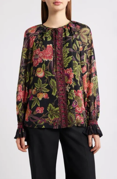 Kobi Halperin Shahar Floral Print Woven Shirt In Multi