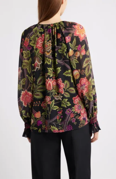 Kobi Halperin Shahar Floral Print Woven Shirt In Multi