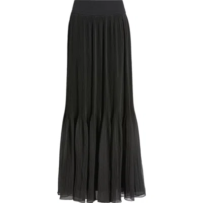 Kobi Halperin Ryle Micropleat Maxi Skirt In Black