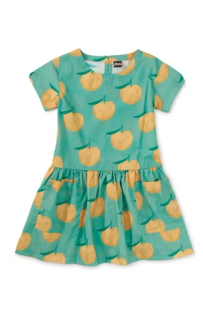 Tea Collection Pocketful Of Fun Dress In Green
