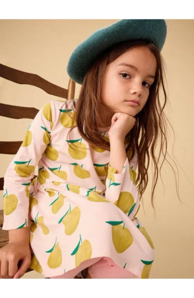 Tea Collection Long Sleeve Skirted Dress In Yellow