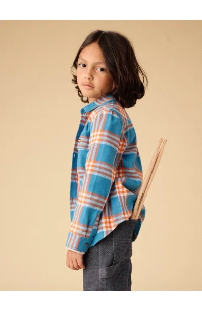 Tea Collection Flannel Button Up Shirt