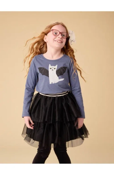 Tea Collection Tiered Tulle Skirt In Black